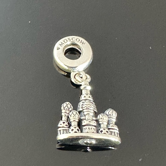 Pandora Russia Moscow Cathedral Dangle Charm 925 Ale Silver With Gift Box #237 - Picture 1 of 4